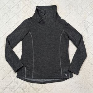 Kuhl Sweater Womens M Gray Charcoal Athena Pullover Wool Blend Outdoor Casual